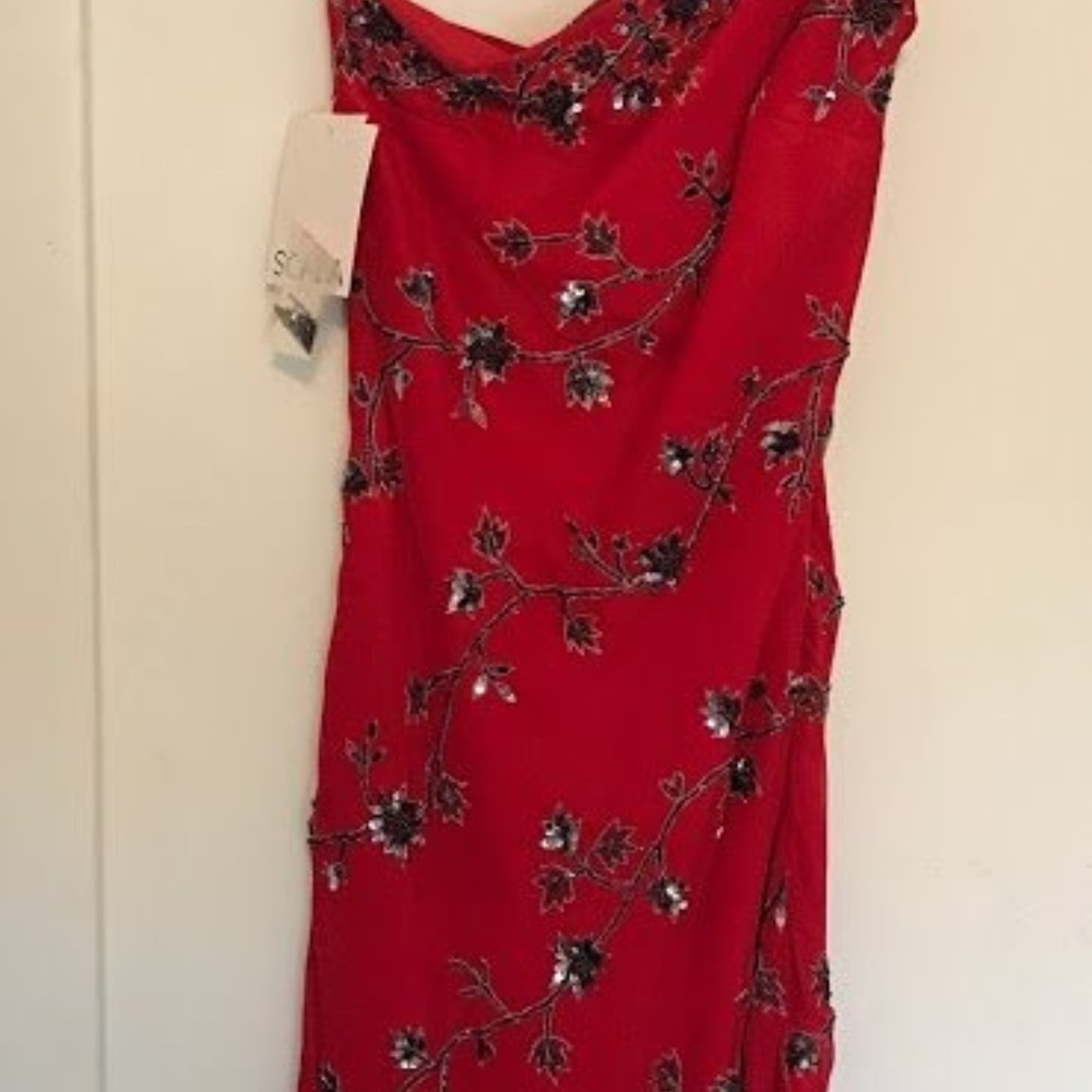 Scala-  Red sequence dress